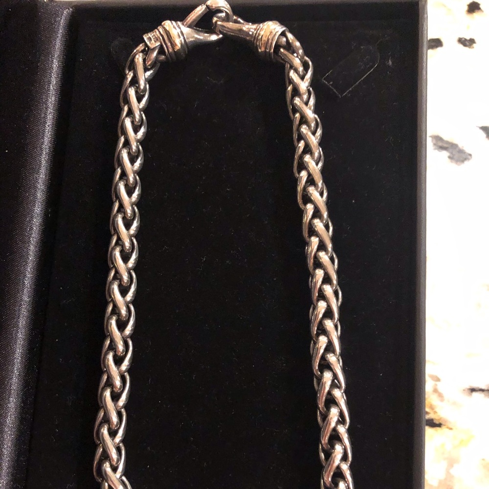 David Yurman thick wheat chain necklace